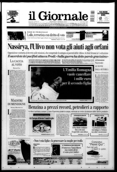 Il giornale : quotidiano del mattino